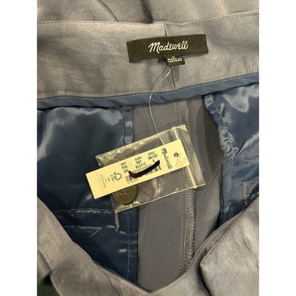 Madewell High-Rise Straight Cargo Trousers in Satin Size 6 - Picture 7 of 7